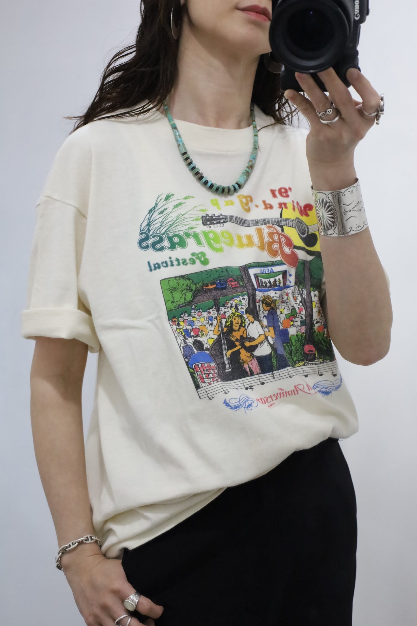 C904 / 1990's ONEITA Blue grass festival tee