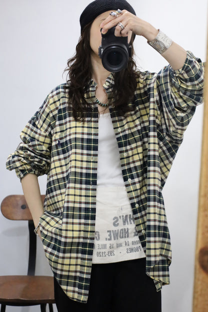 Y106 / 1990's Ralph Lauren BIG shirt