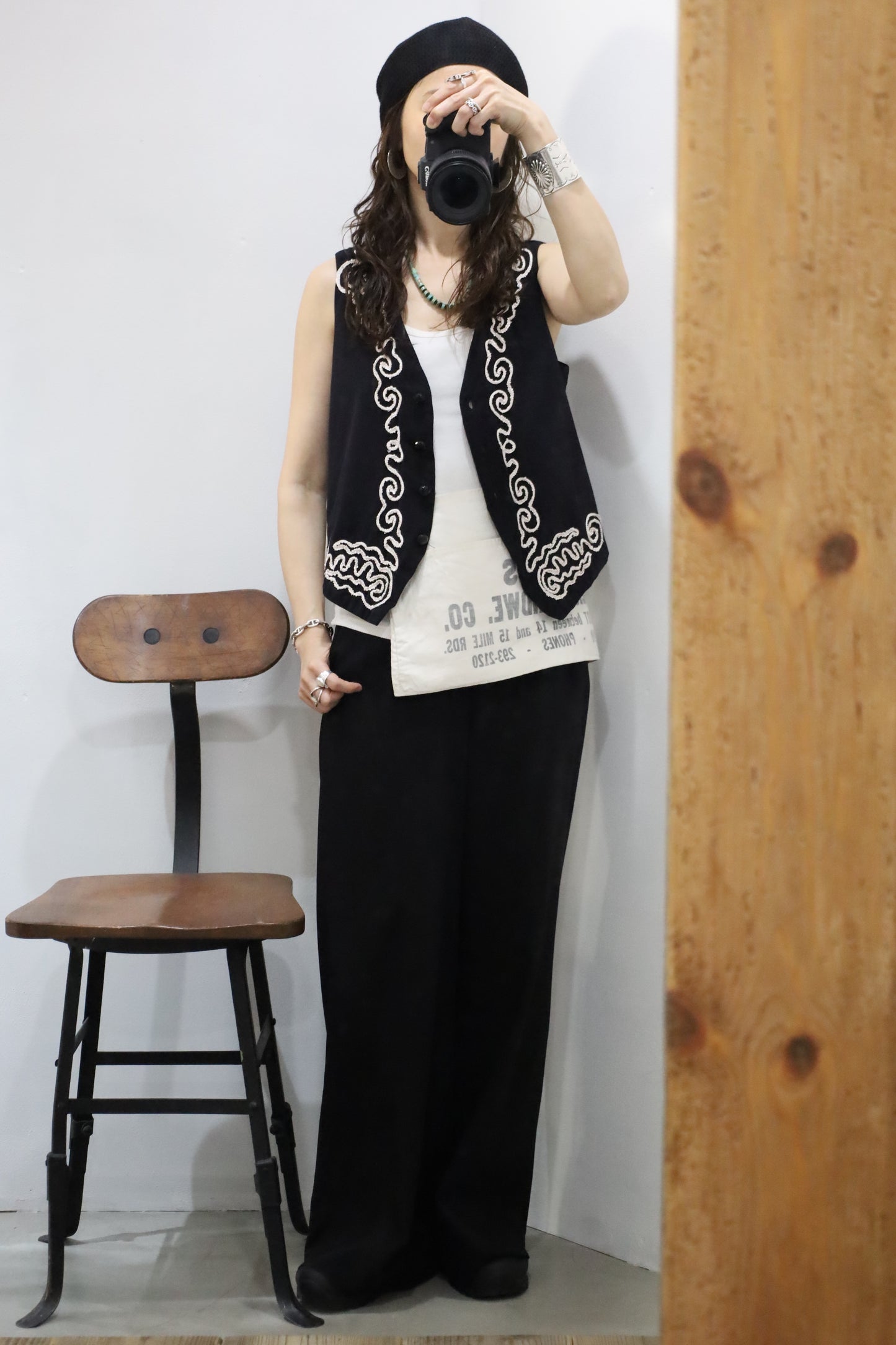 B925 / 2000's ice embroidery design vest