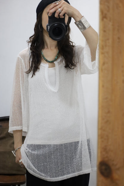 B714 / 2000's JORDAN TAYLOR mesh skipper knit