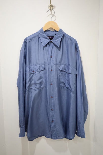 B774 / 1990's MY SILK silk fabric shirt