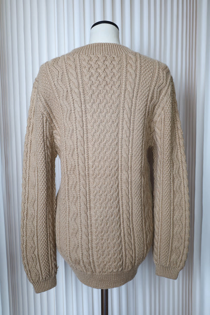 B134 / UNKNOWN OLD Alan Cable Knit