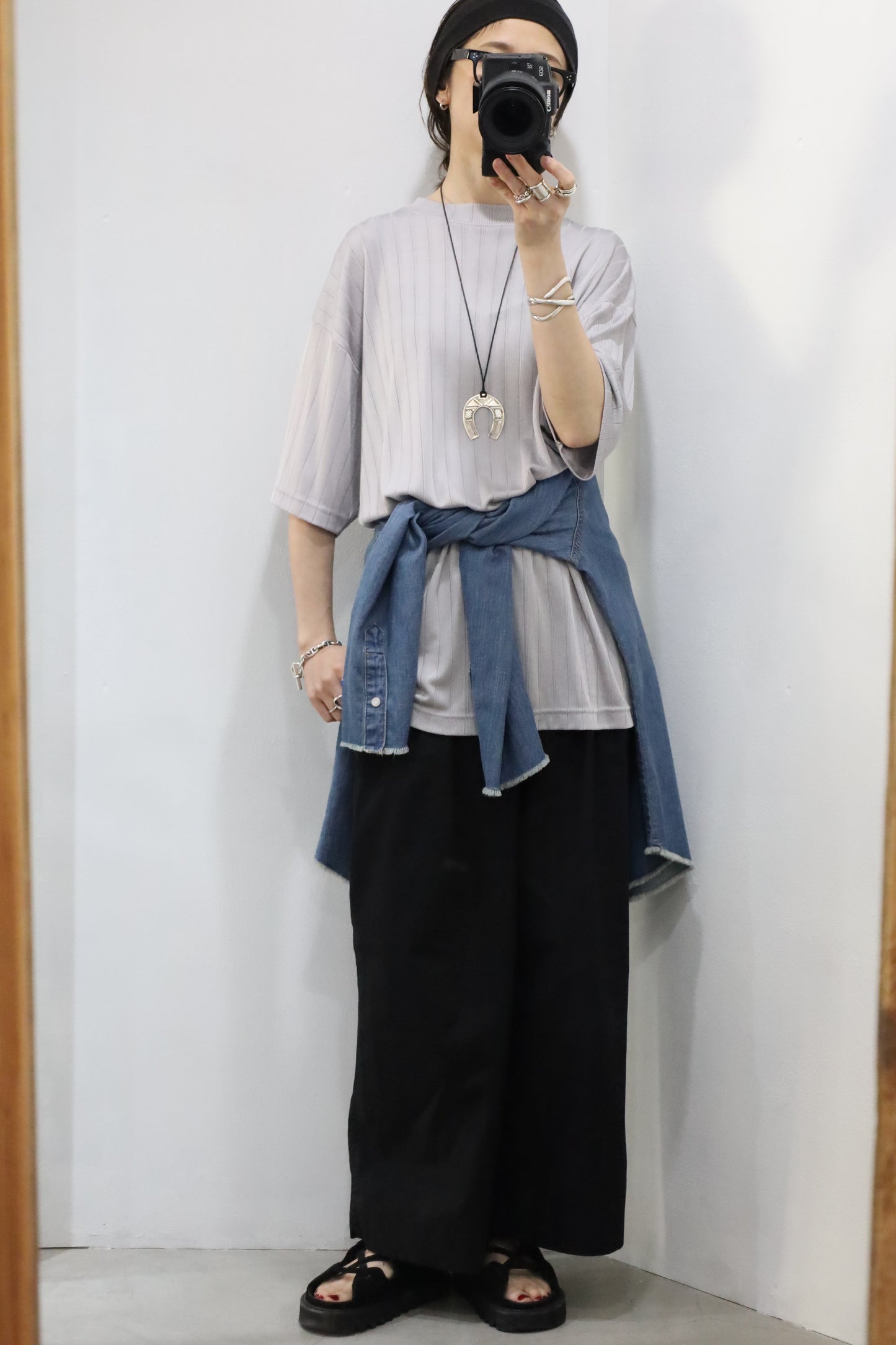 260 / early2000's PRONTI rayon short sleeve knit