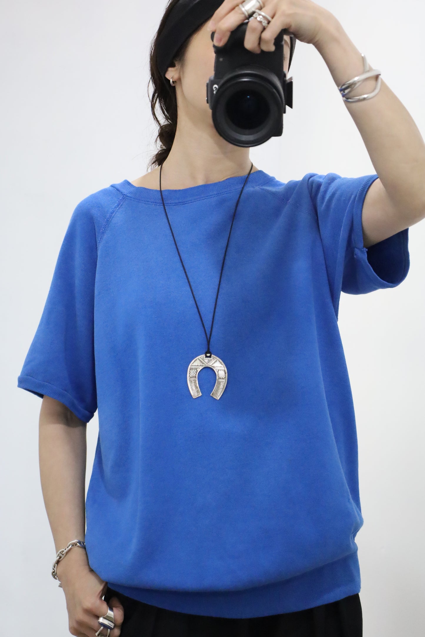 A556 / 1990's action short sleeve plain sweat