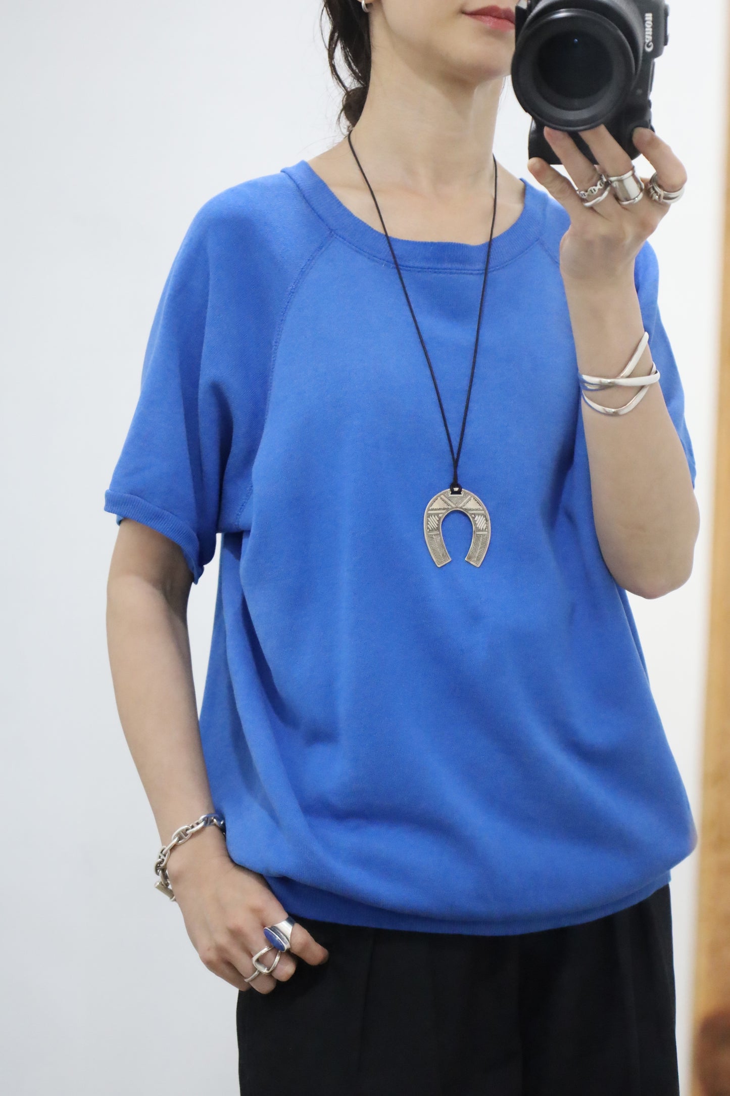 A556 / 1990's action short sleeve plain sweat