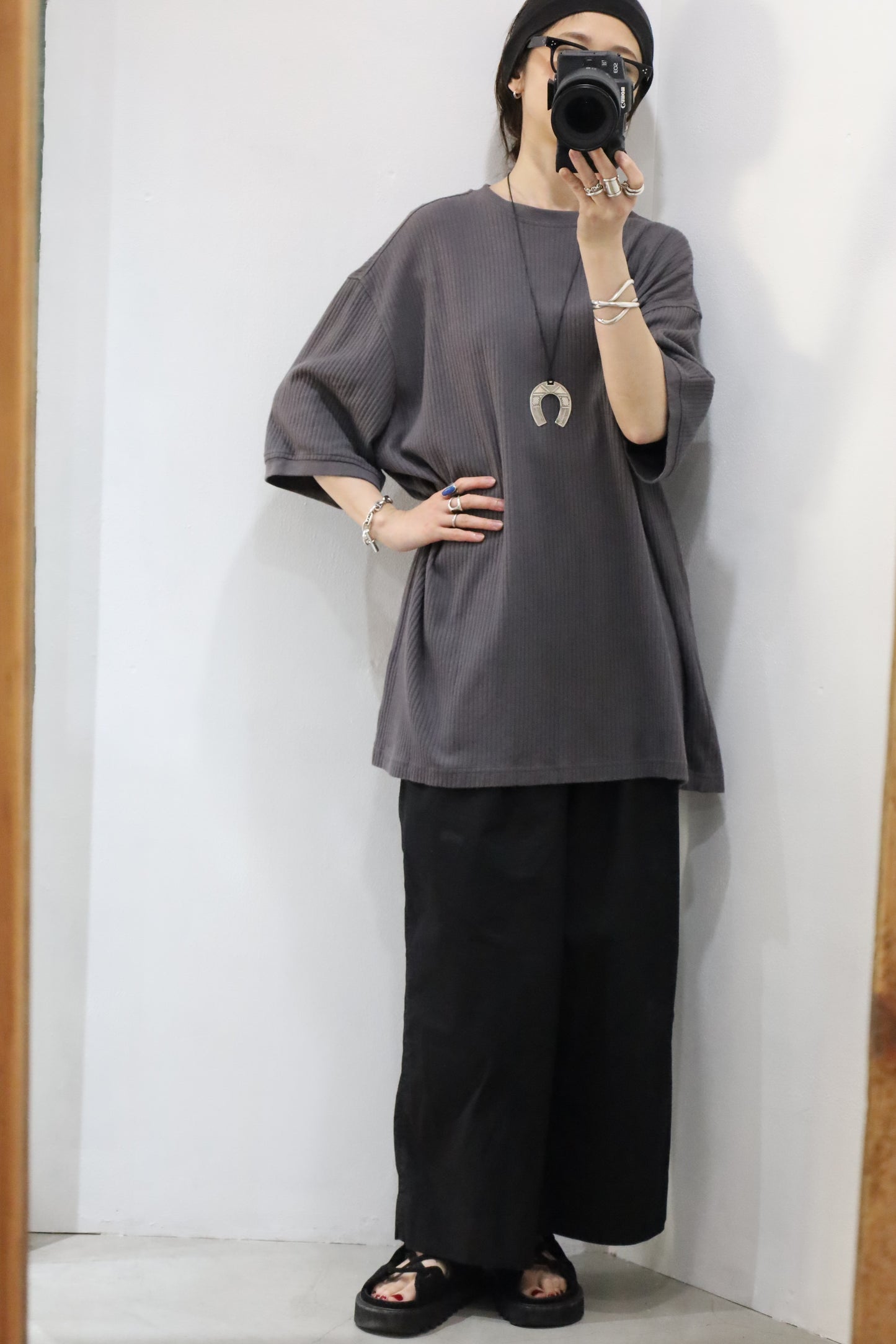 281 / 1990's PERRY ELLIS short sleeve cotton knit