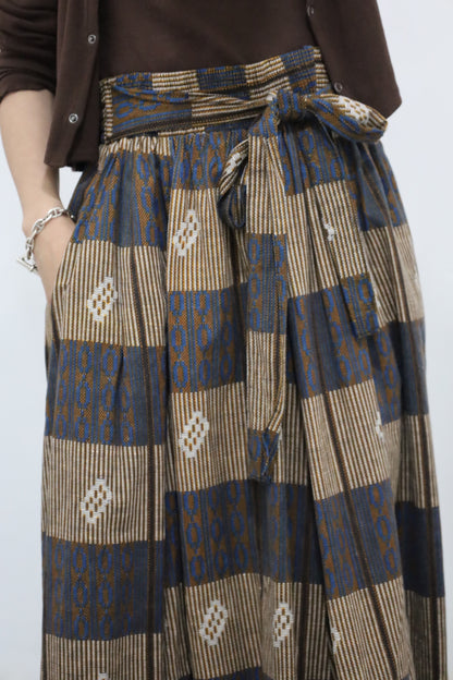 A924 / UNKNOWN  India cottonn pattern skirt
