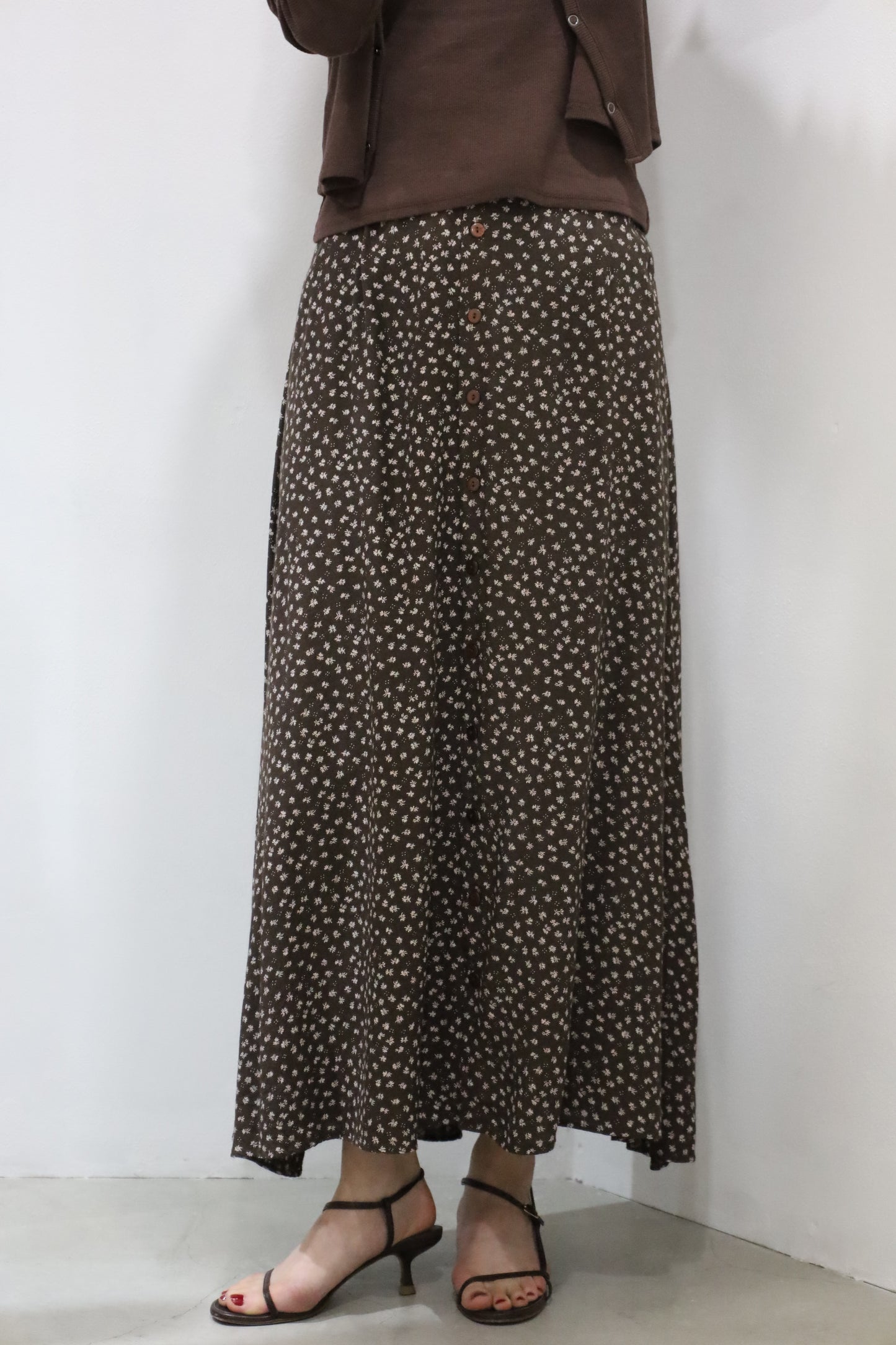 B906 / 1990's SOTANZA rayon fabric skirt