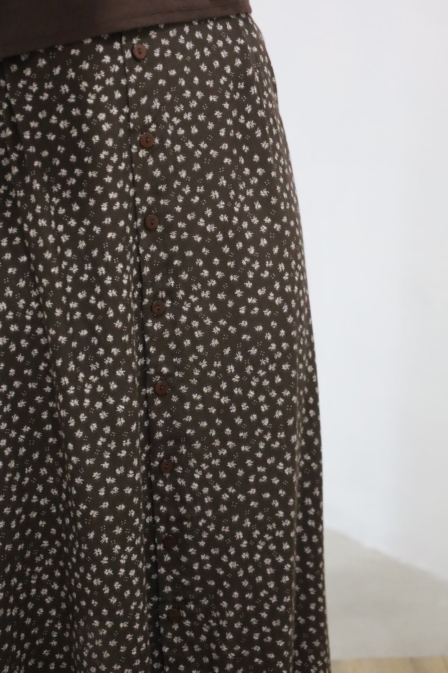 B906 / 1990's SOTANZA rayon fabric skirt