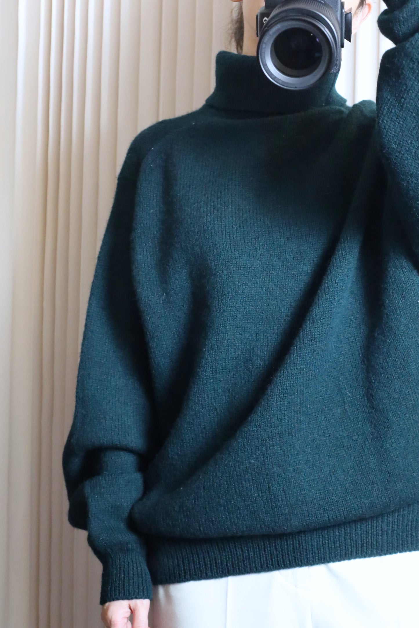 Z374 / 2000's OLD LOCHCARRON turtle neck knit