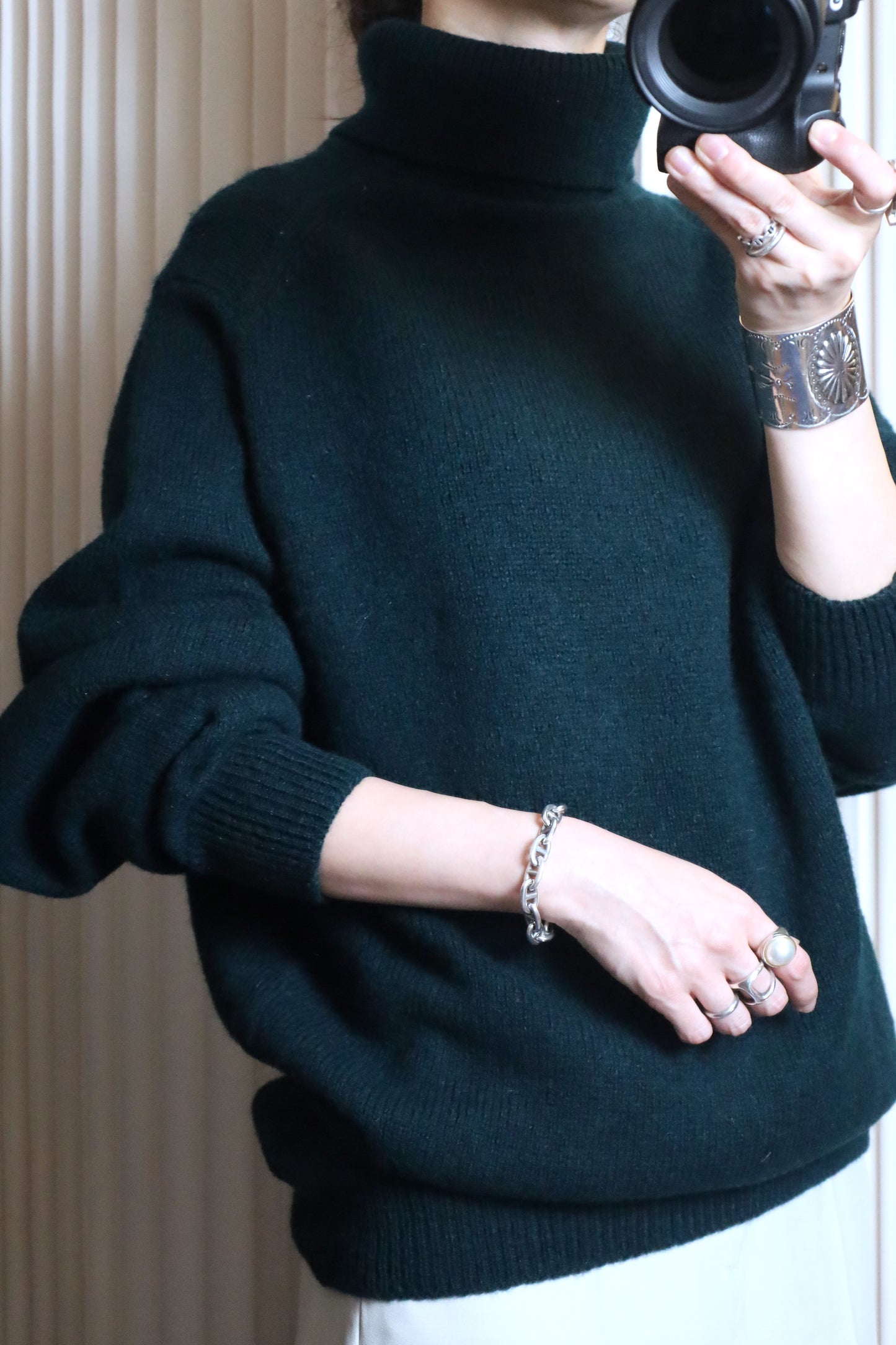 Z374 / 2000's OLD LOCHCARRON turtle neck knit