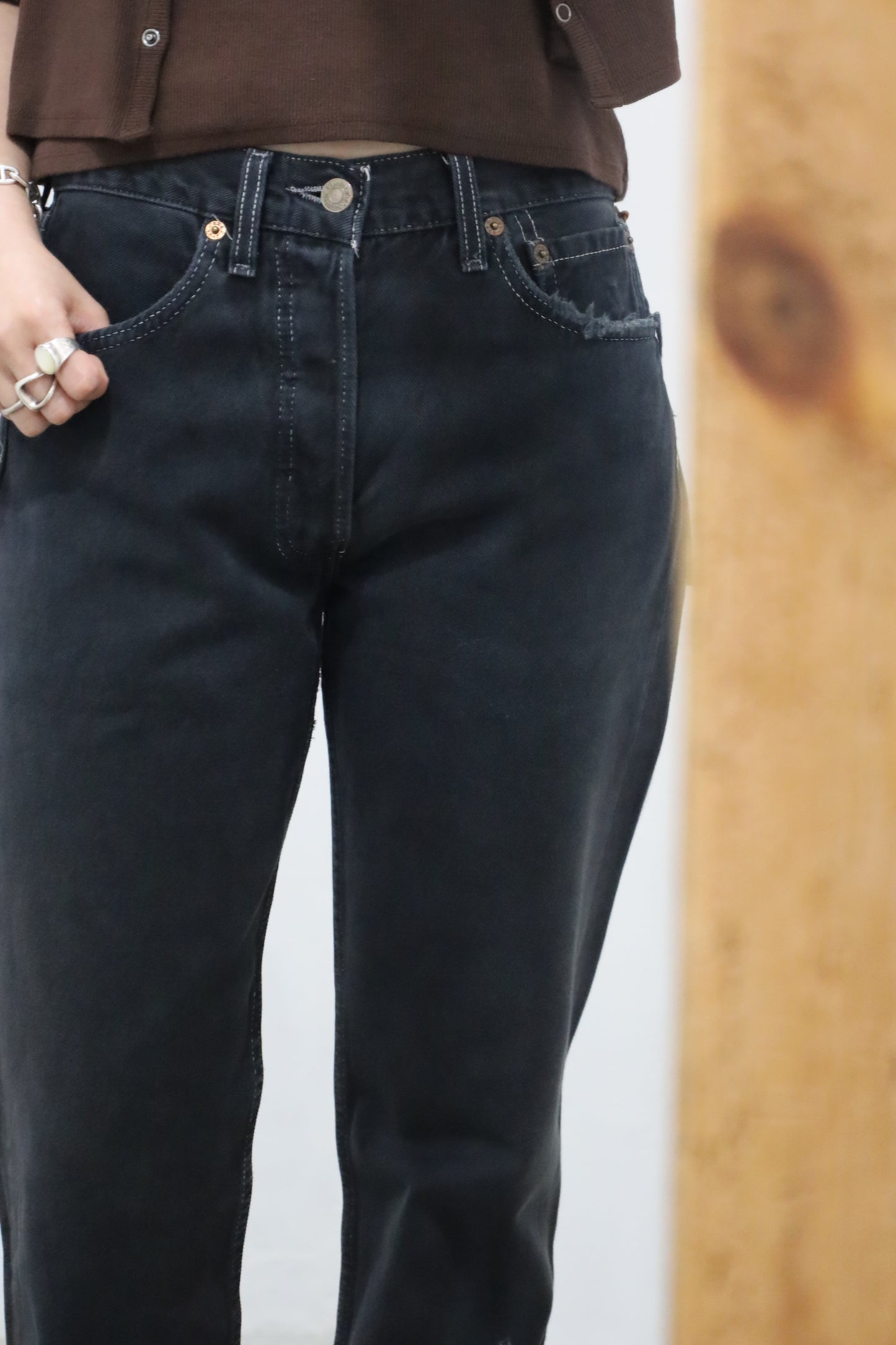 Z836 / 1990's Levi's 501 black denim pants