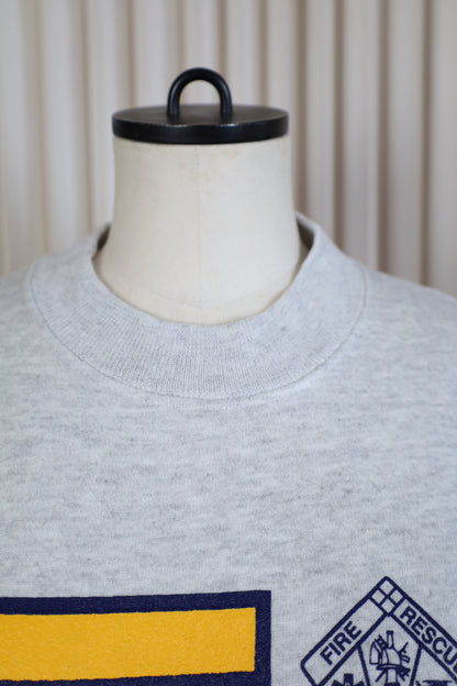 B1005 / 1990's Lee FIRE RESCUE print sweat