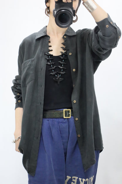 Z874 / early2000's Joe banaras linen shirt