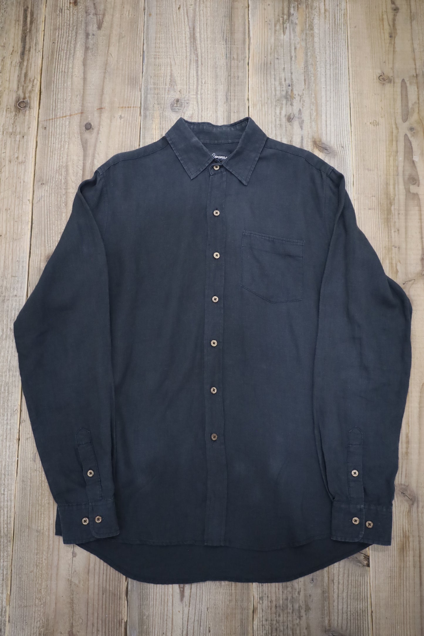 Z874 / early2000's Joe banaras linen shirt