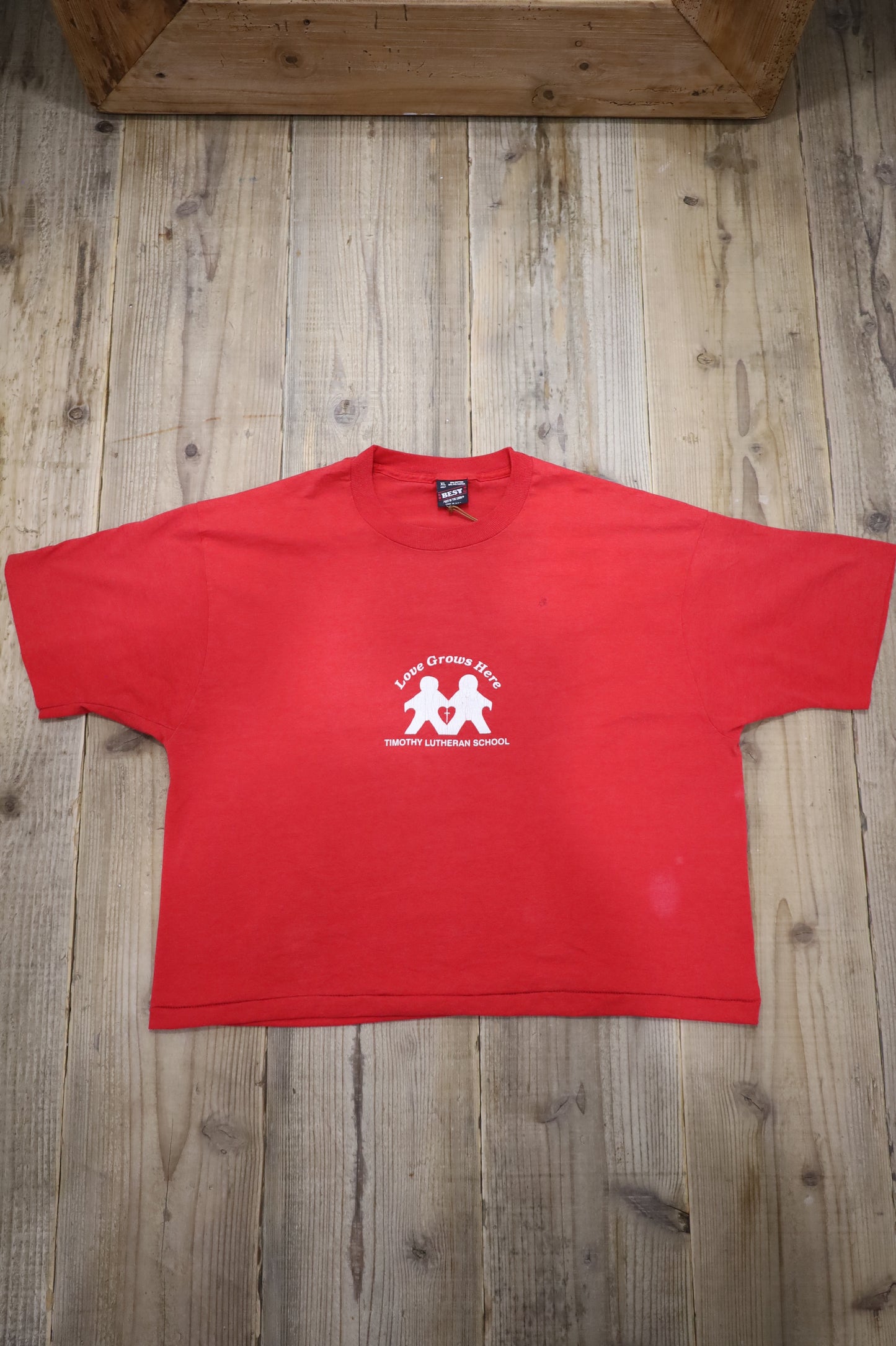 B539 / 1990's FRUITS OF THE LOOM LOVE GROWS HERE TEE