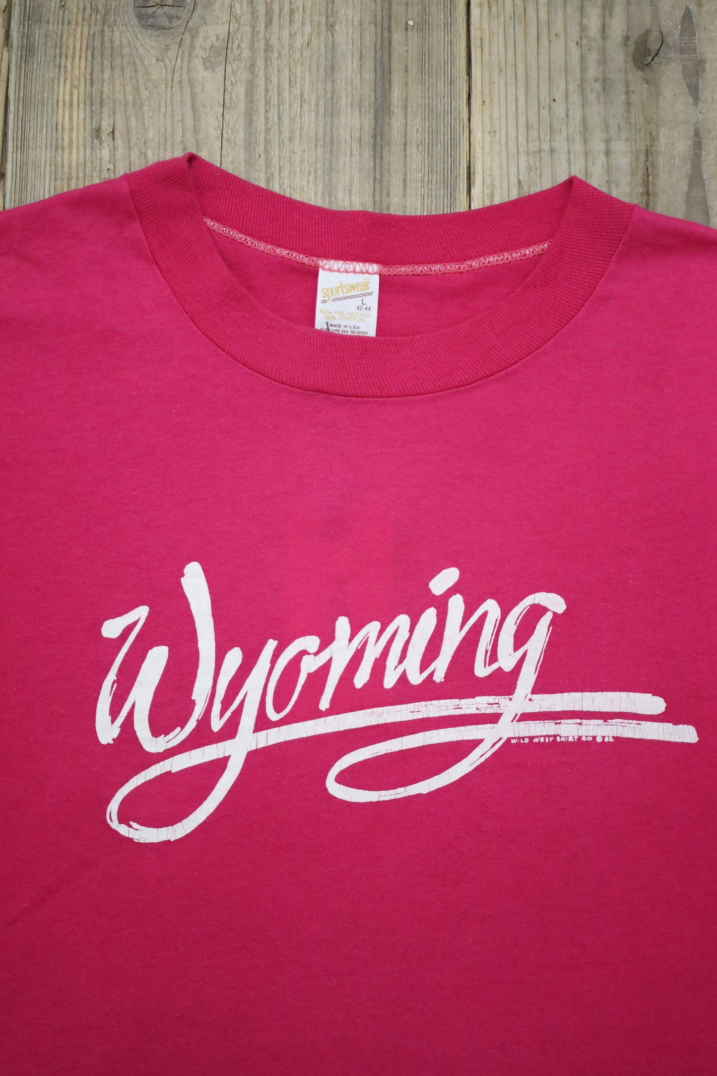 B476 / 1980's OLD Sport Wear Print T-Shirt