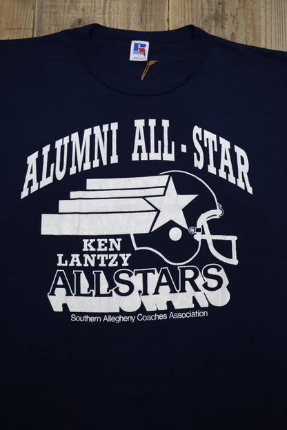 B830 / 1990's RUSSELL ATHLETIC print tee