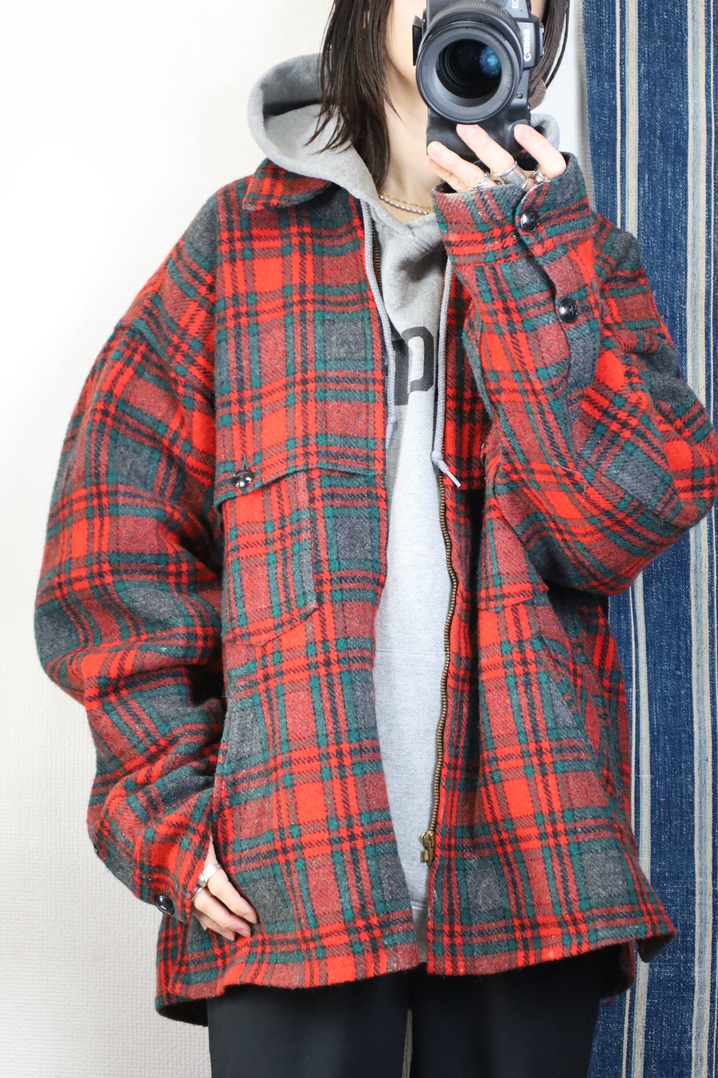 Z444 / 19907s OLD JOHNSON WOOLEN MILLSMackinaw Jacket