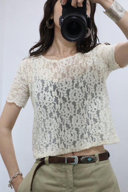 C279 / USED debra lee lace tee