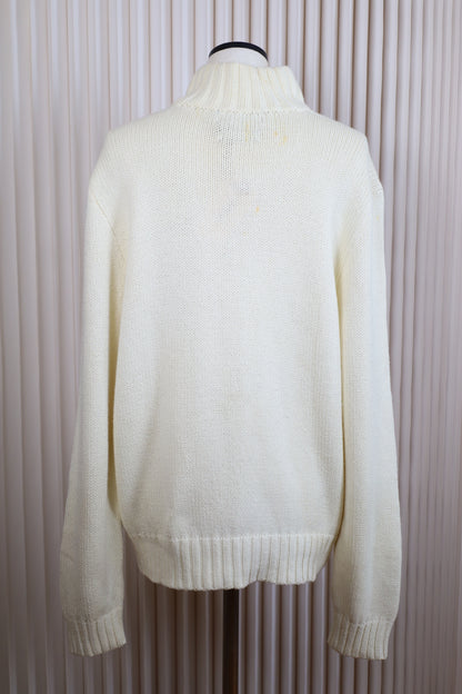 L59 / 1990's Polo by Ralph Lauren Half zip Cotton knit