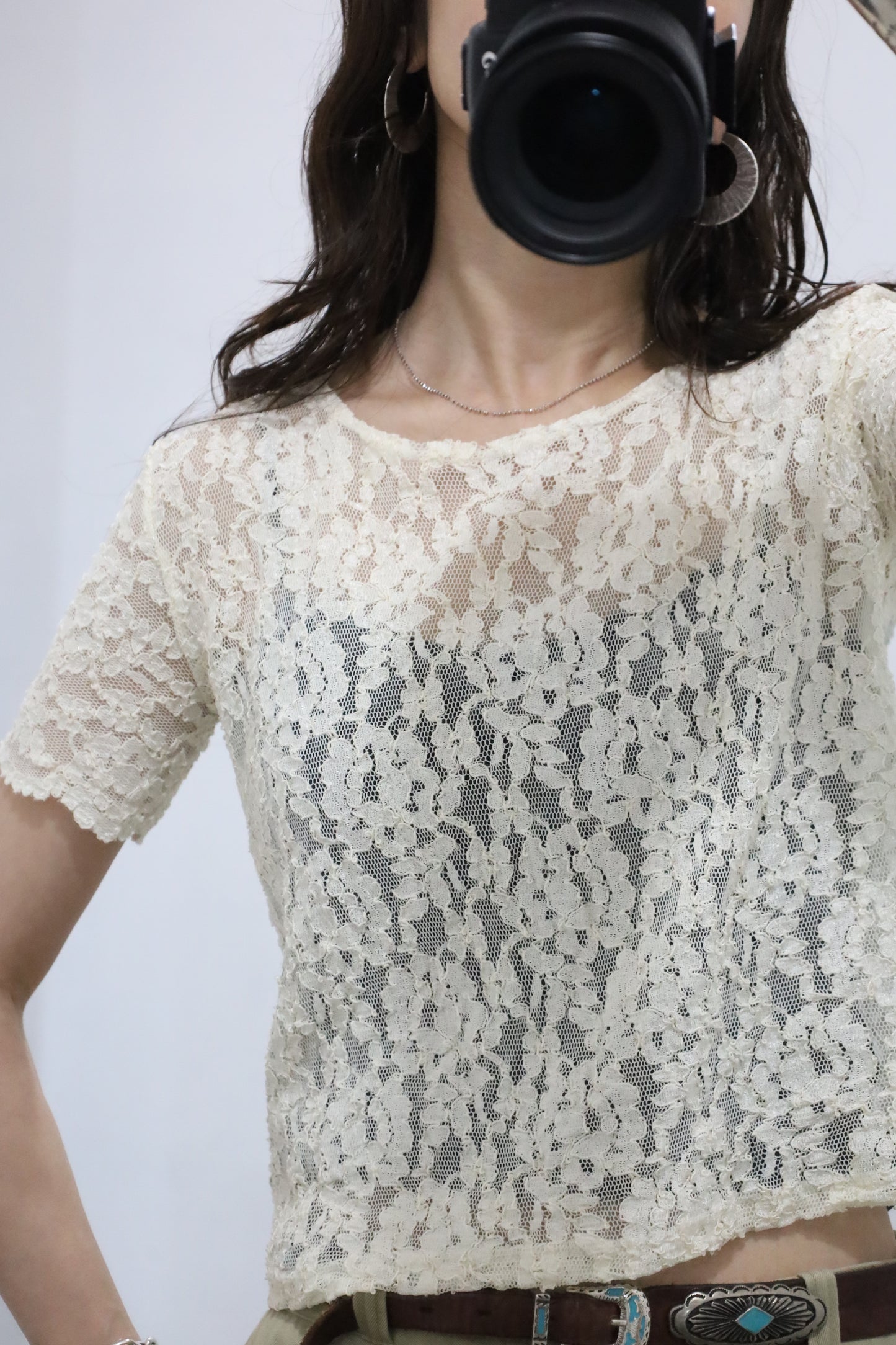 C279 / USED debra lee lace tee