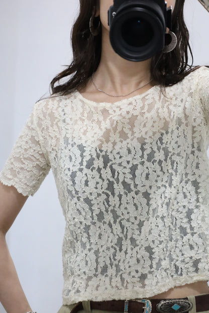 C279 / USED debra lee lace tee