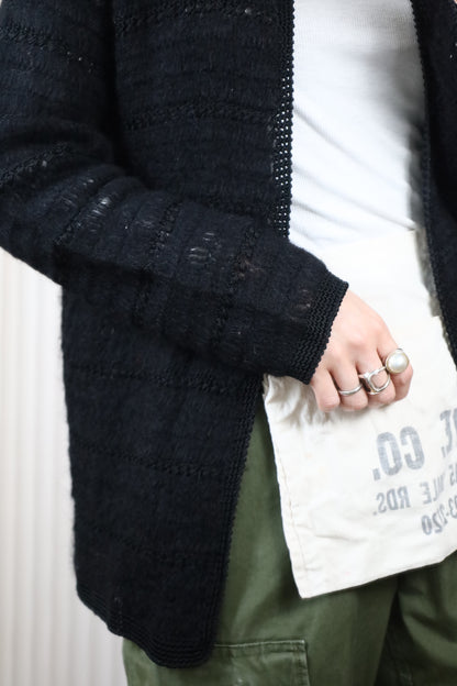 J91 / 1990's La Seine mohair naylon design cardigan