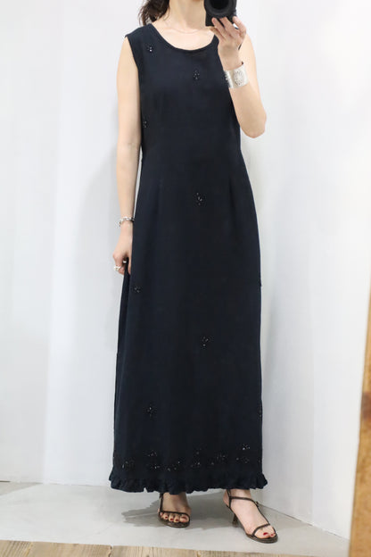 D207 / early2000's 726 WEST cotton linen design one-piece