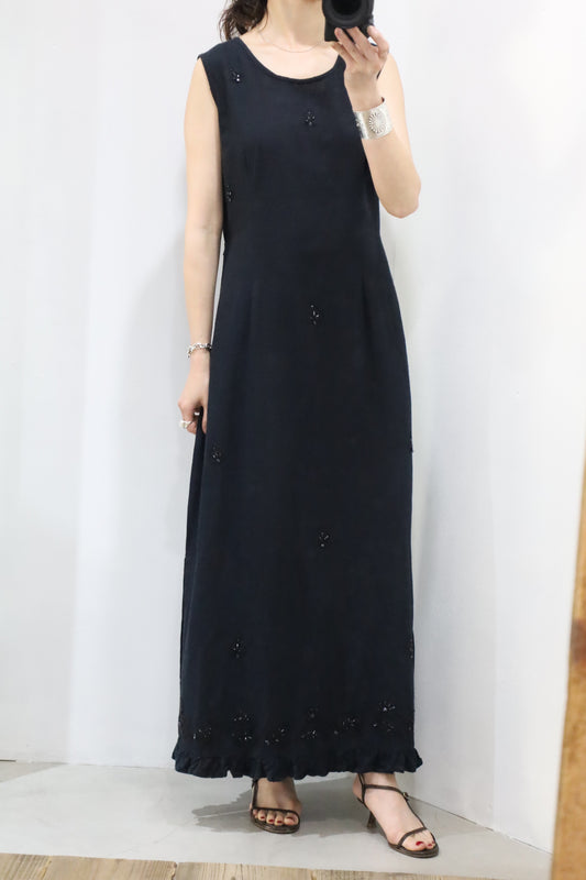 D207 / early2000's 726 WEST cotton linen design one-piece