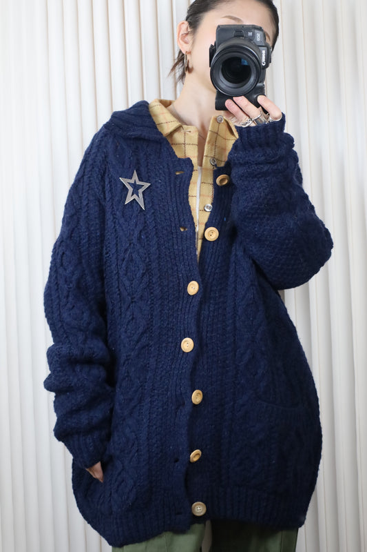 F229 / early 2000's WOOLRICH Cable Cardigan