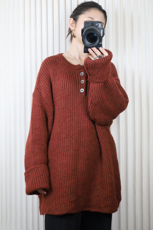 Z1022 / 1990's EMS half button knit