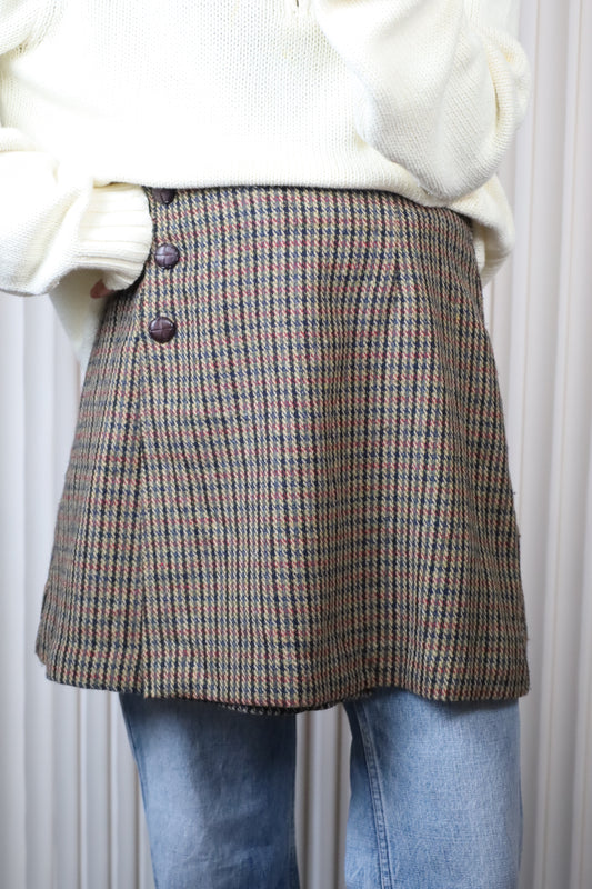 731 / early2000's A.BYER check pattern skirt