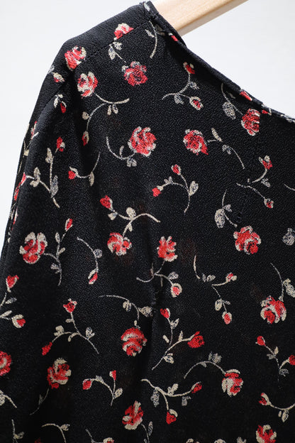 D205 / 1990's JONES NEW YORK Flower print one-piece