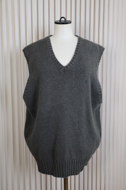 J28 / 1990's POLO by Ralph Lauren cotton knit vest