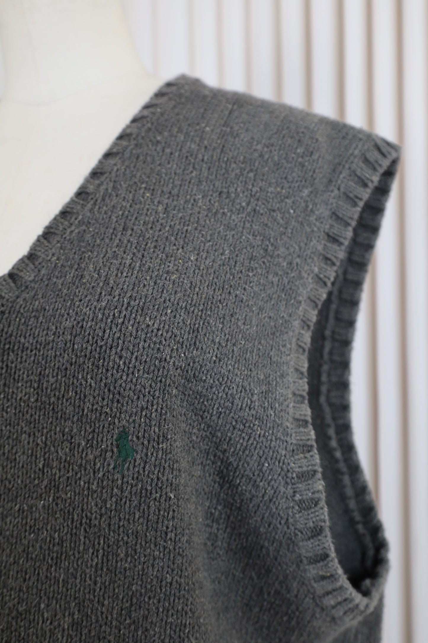 J28 / 1990's POLO by Ralph Lauren cotton knit vest