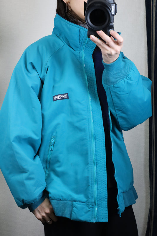 F48 / 1990's OLD LANDS'END Nylon Fleece Jacket