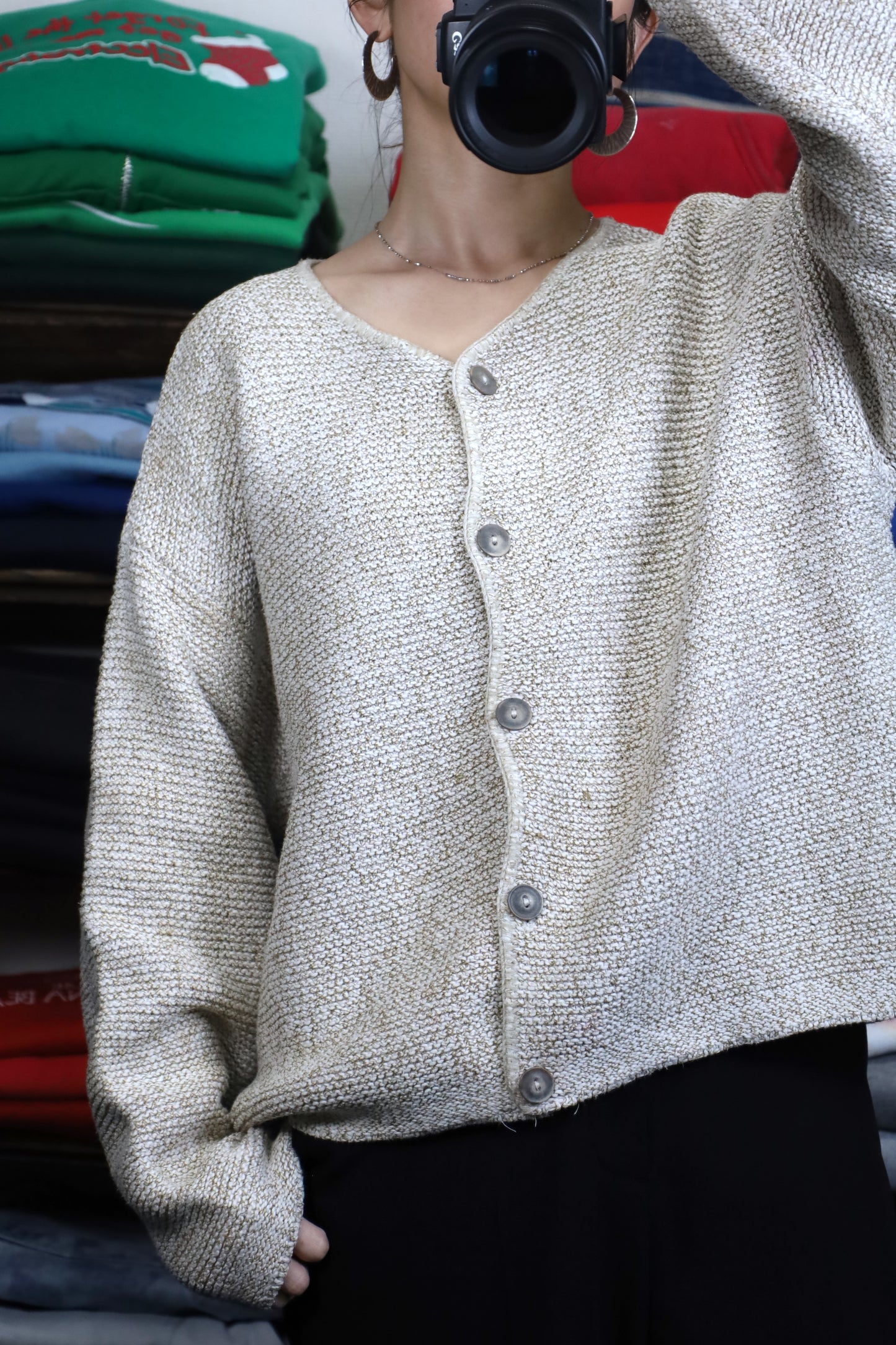 J79 / 1990's GALYAN'S cotton cardigan