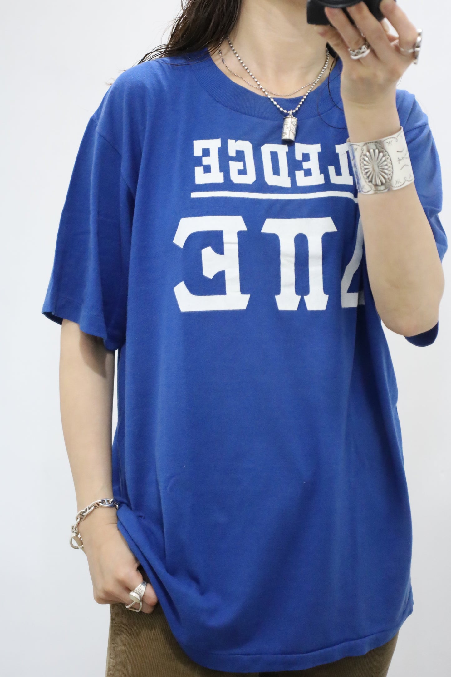 E348 / 1980's Sports wear print tee