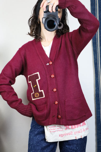 47 / 1960's Vintage EAST-TENN lettered cardigan