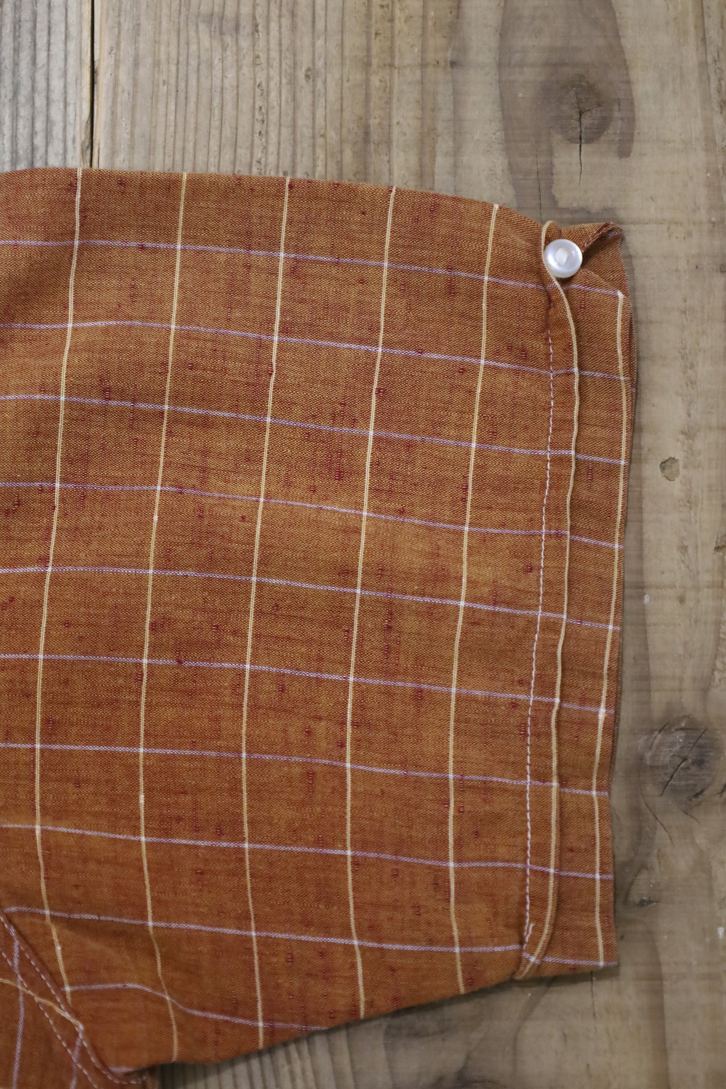 437 / 1950-60's Vintage BoReco Nep Fablic Check Shirt