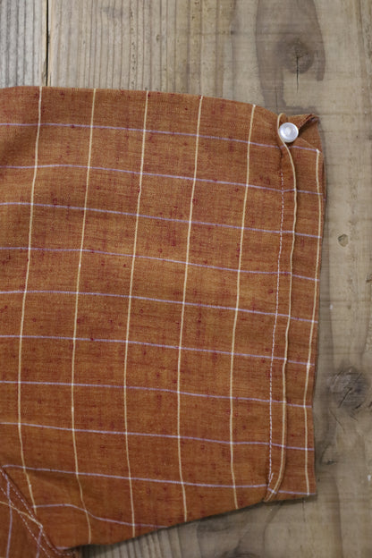 437 / 1950-60's Vintage BoReco Nep Fablic Check Shirt