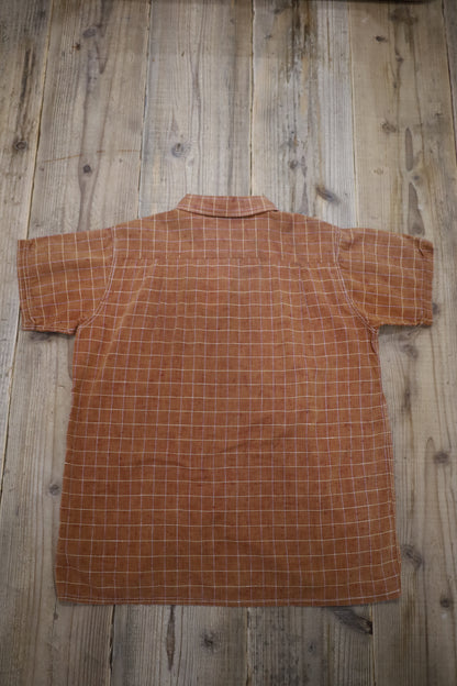 437 / 1950-60's Vintage BoReco Nep Fablic Check Shirt