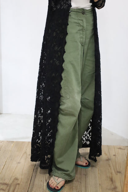 A821 / 2000's ASHLEE black lace long cardigan