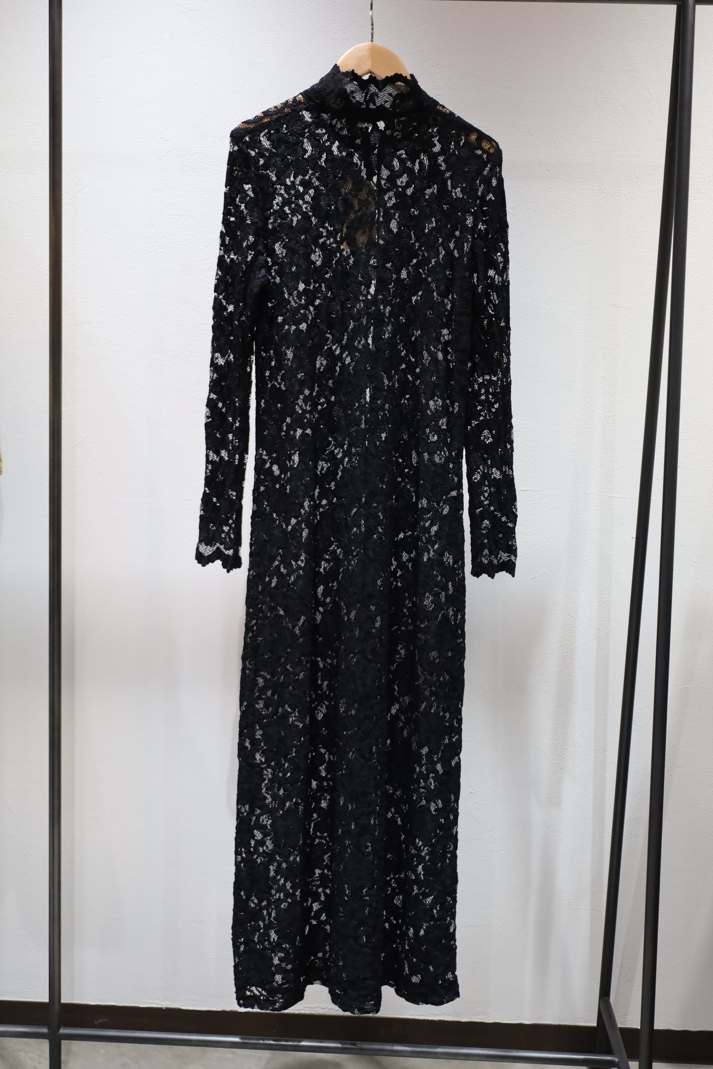 A821 / 2000's ASHLEE black lace long cardigan