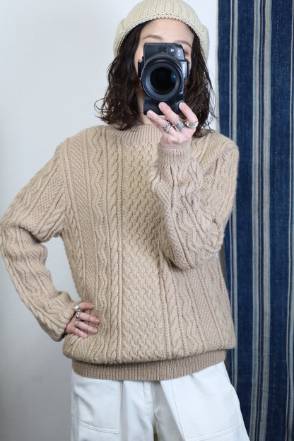 B134 / UNKNOWN OLD Alan Cable Knit