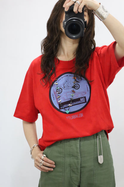 E381 / 1980's Sports wear print tee