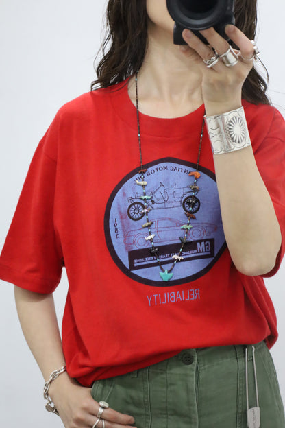 E381 / 1980's Sports wear print tee