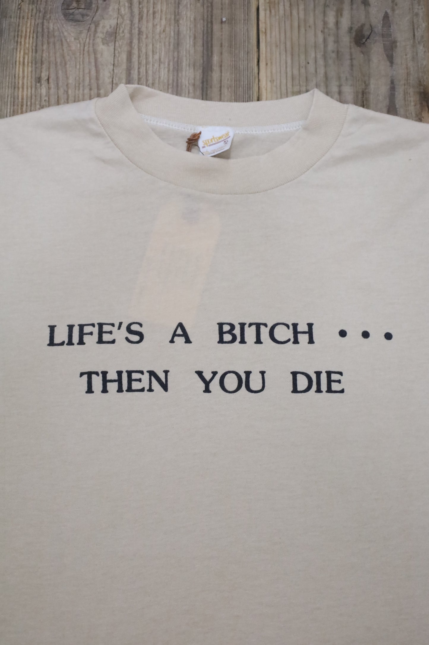 E313 / 1980's Sports wear print tee