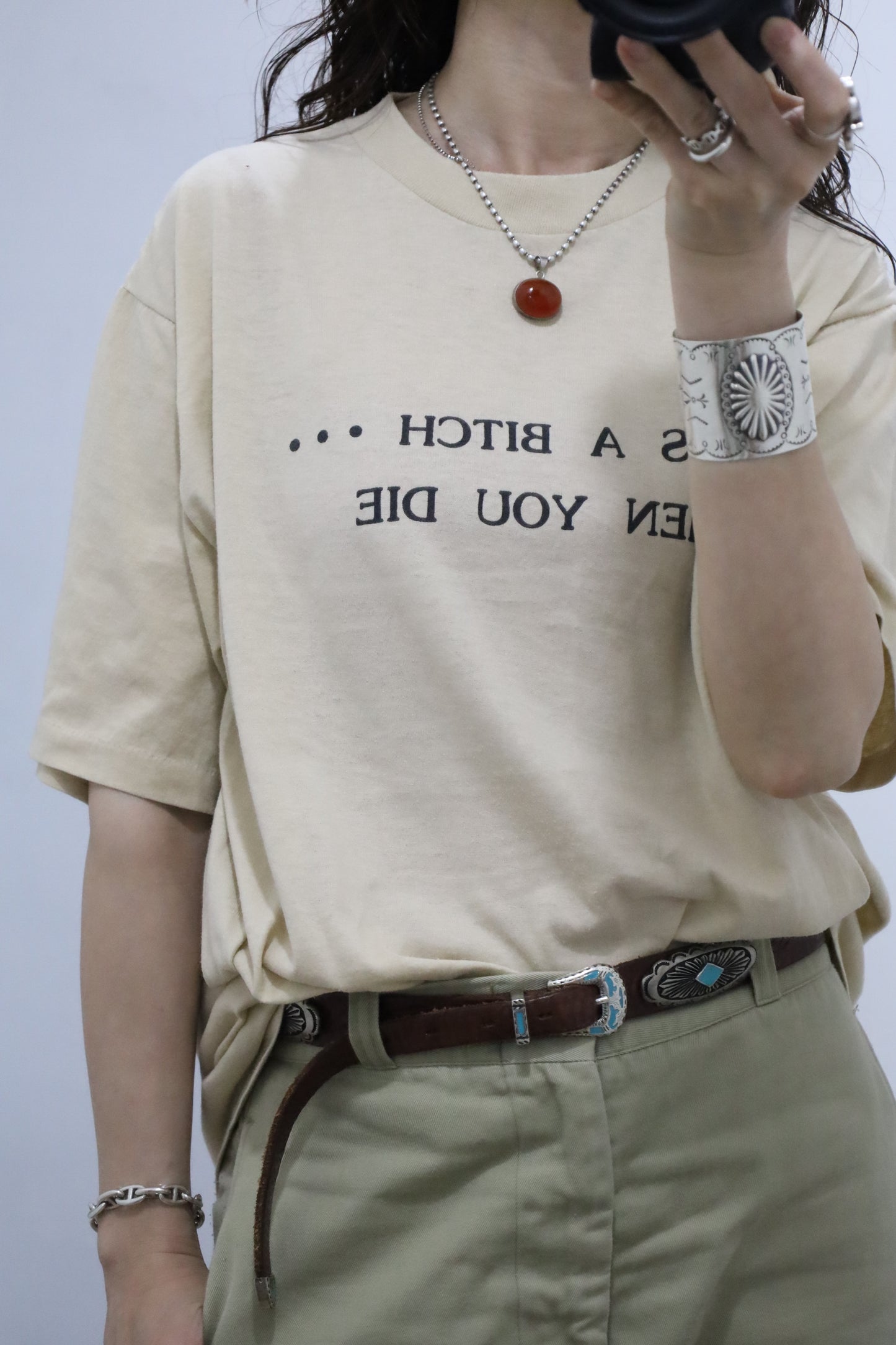 E313 / 1980's Sports wear print tee